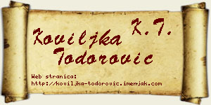 Koviljka Todorović vizit kartica